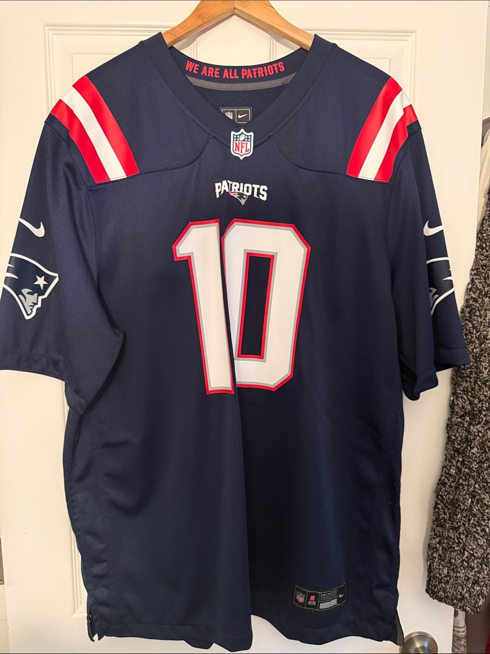 Nike Navy, Red & White Patriots #10 Jersey